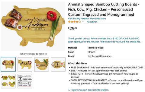 animal shape cutting board