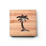 Palm Tree Wood Trivet