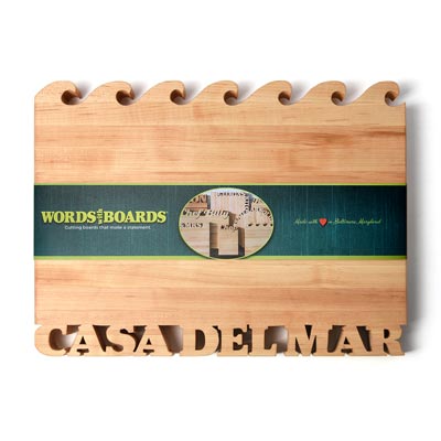 Personalized Cutting Board ~ Waves